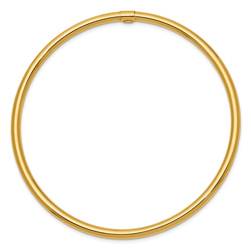 Gold Slip-on Bangle - 3mm