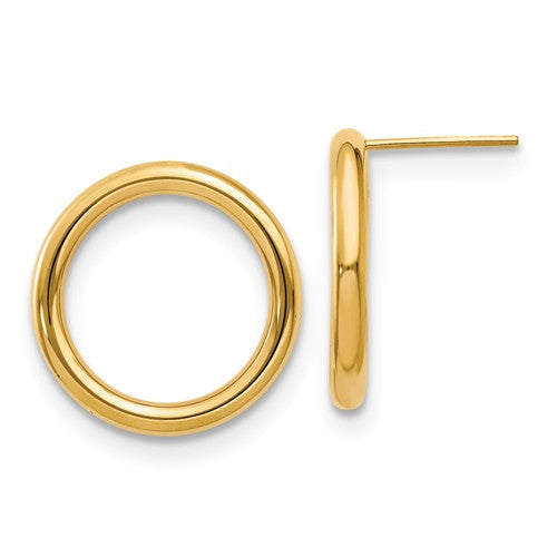Gold Circle Earrings
