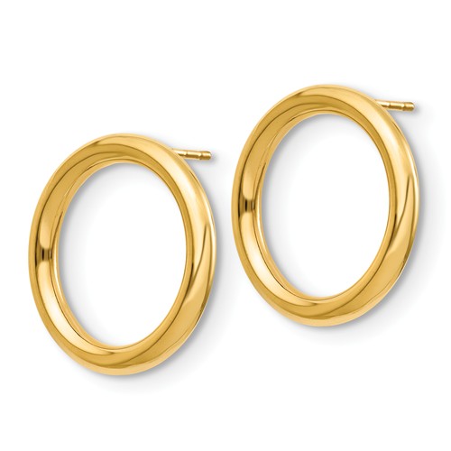 Gold Circle Earrings
