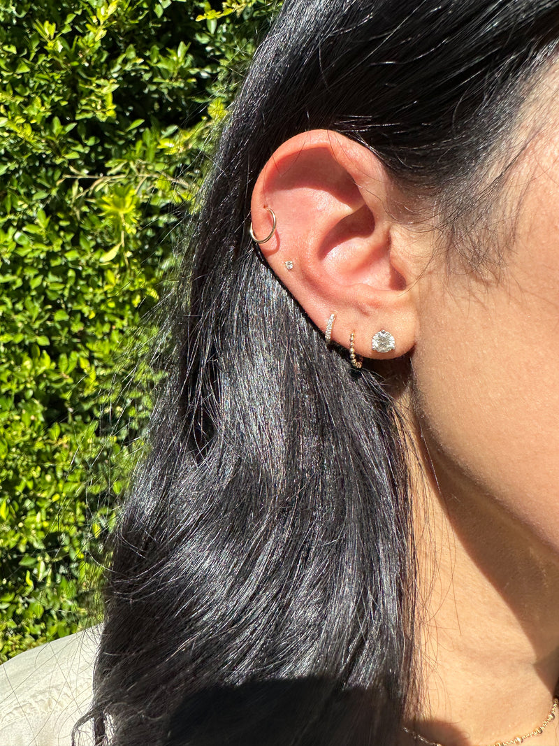 Mini Diamond Stud Earrings
