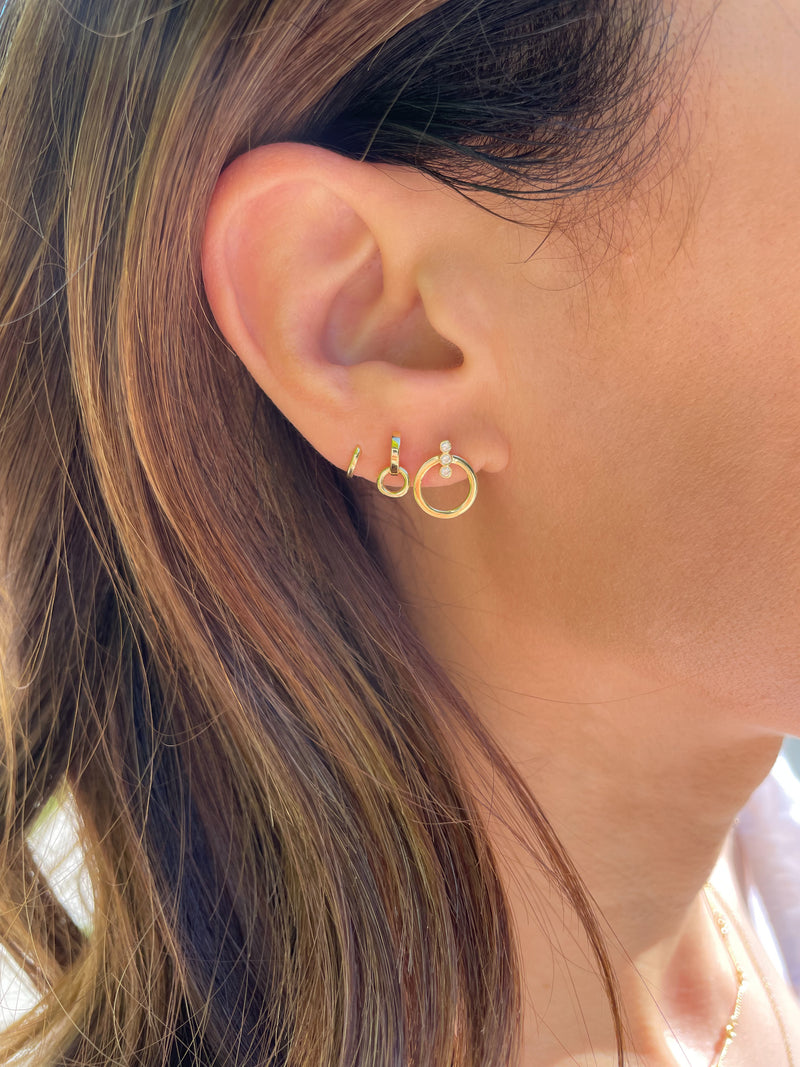 Diamond Door Knocker Earrings