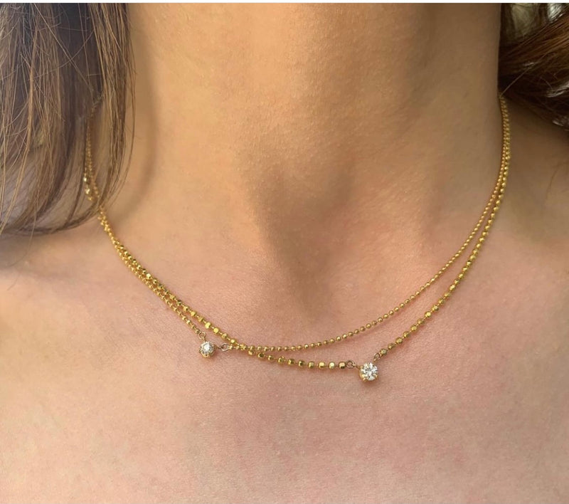 Large Diamond Disco Necklace