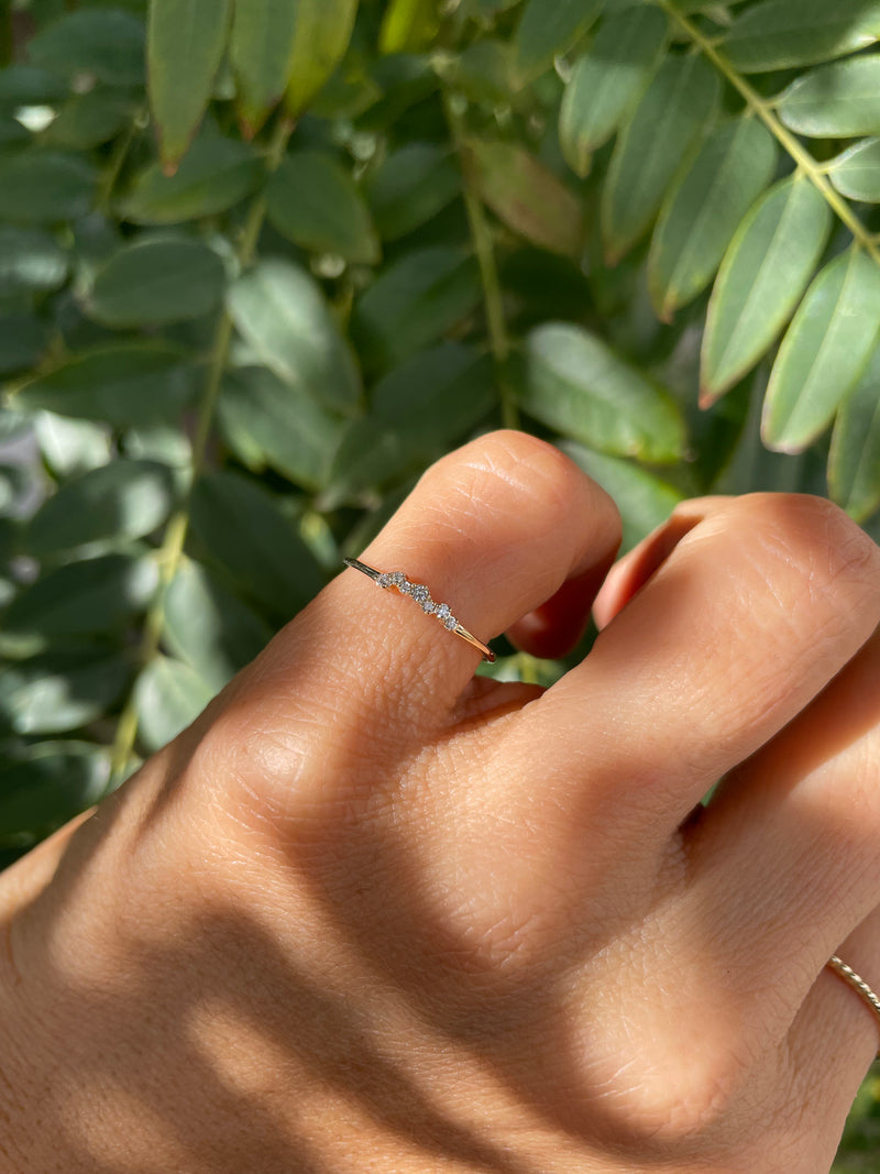 Diamond Cluster Ring