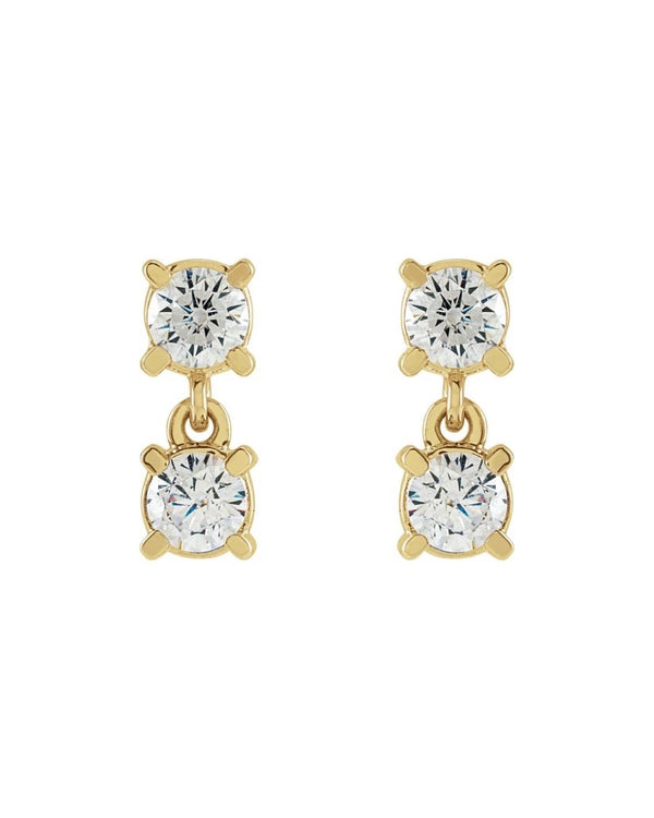 Diamond Dangle Earrings